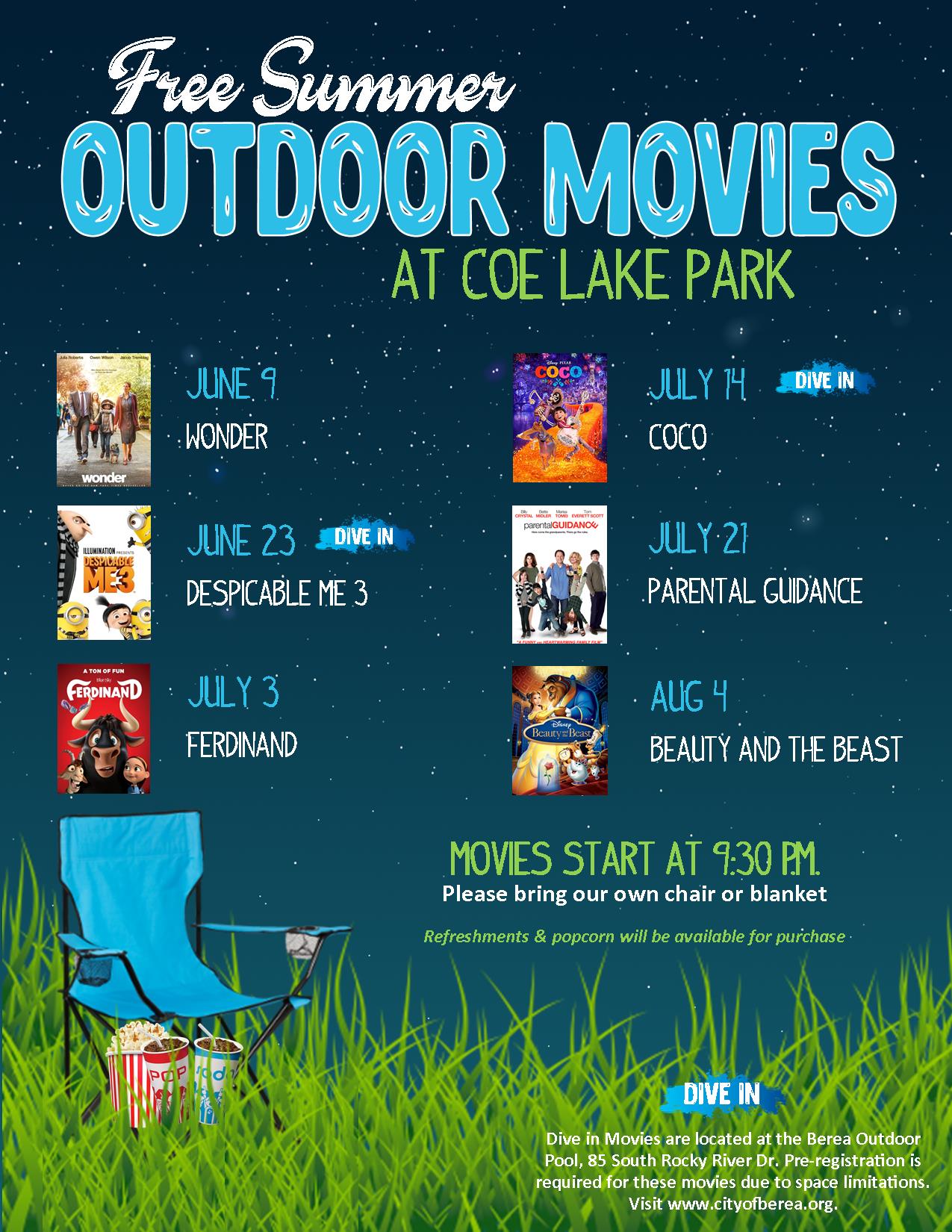 Outdoor Movie Flyer 2018