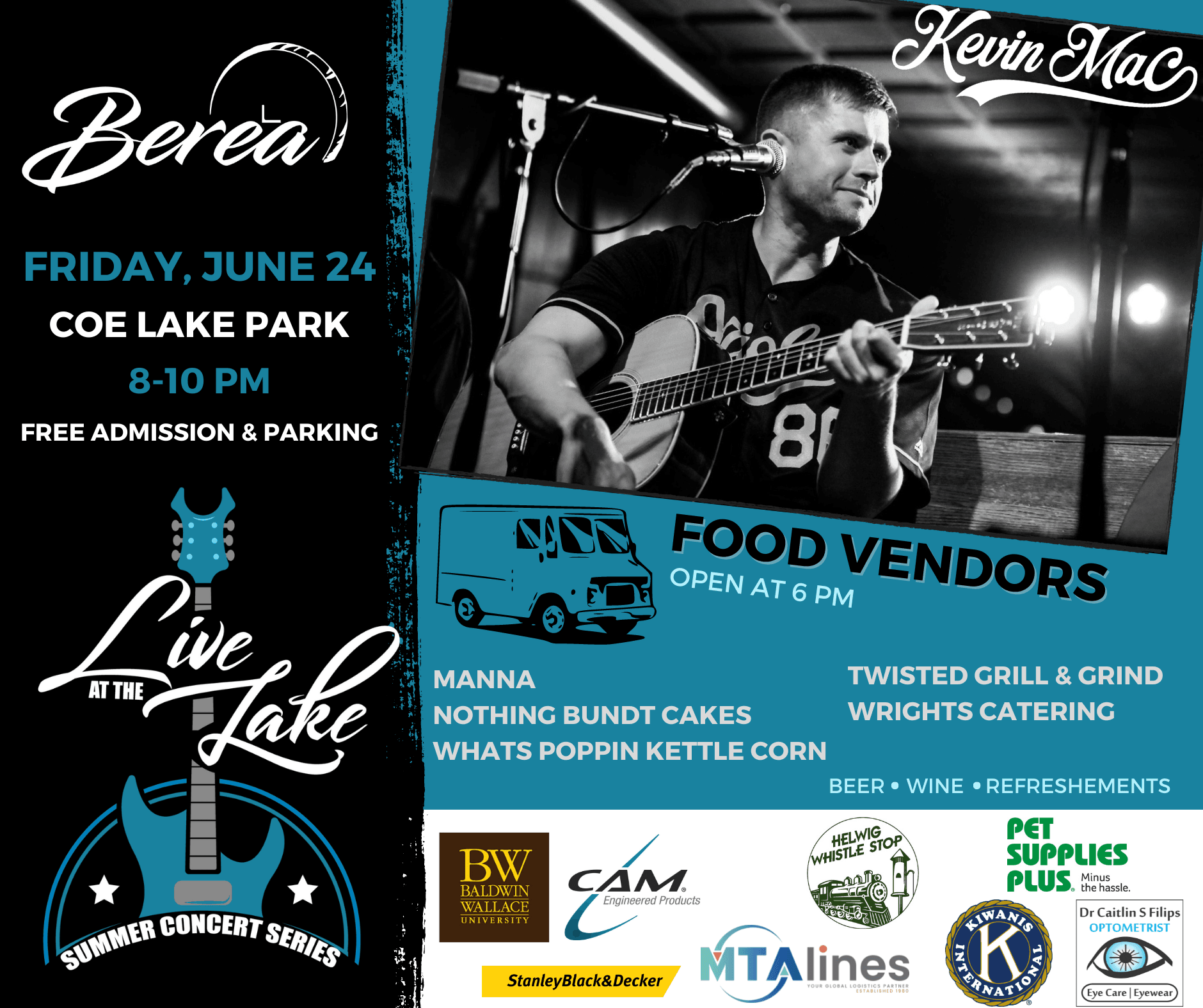 LIVE AT THE LAKE kevin mac ad