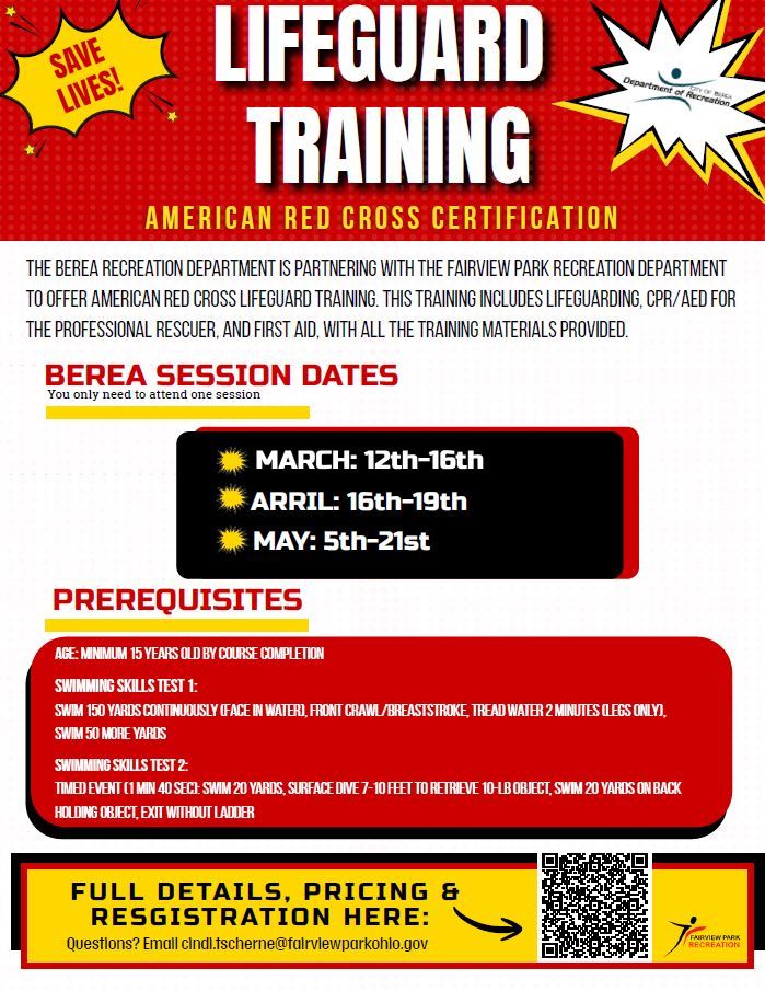 2026 Berea LIFEGUARD TRAINING COURSE